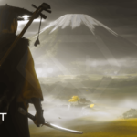 Ghost of Yotei teaser image showcasing the game's protagonist in a snowy Japanese landscape.