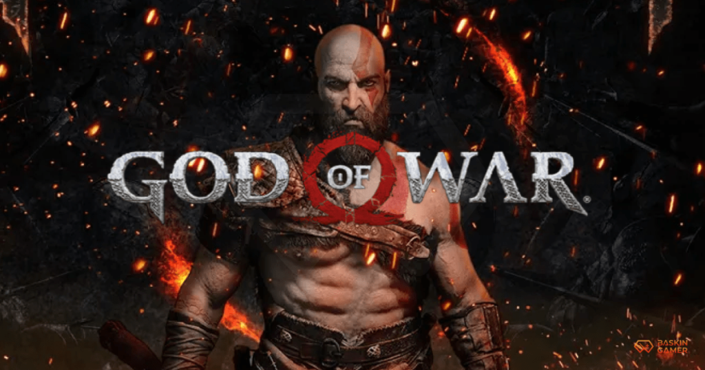 Concept art of a young Kratos in a mythical Greek setting, hinting at the new God of War game