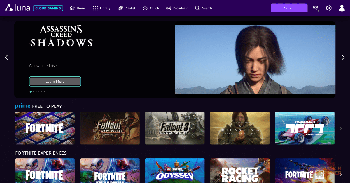 Luna offers a family-friendly game lineup, especially appealing to casual gamers. If you're an Amazon Prime member, you’ll unlock extra titles too. Quick access and smooth streaming make Luna a great pick for relaxed gameplay.
