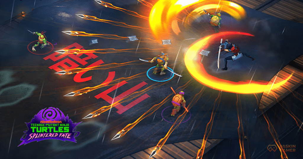 Splintered Fate is a fast-paced roguelike game where you can team up with up to three other players. You control one of the four turtles—Leonardo, Donatello, Raphael, or Michelangelo—each with unique skills and fighting styles. The story kicks off with Master Splinter mysteriously vanishing, and it's up to the turtles to navigate through randomly generated levels to bring him back.