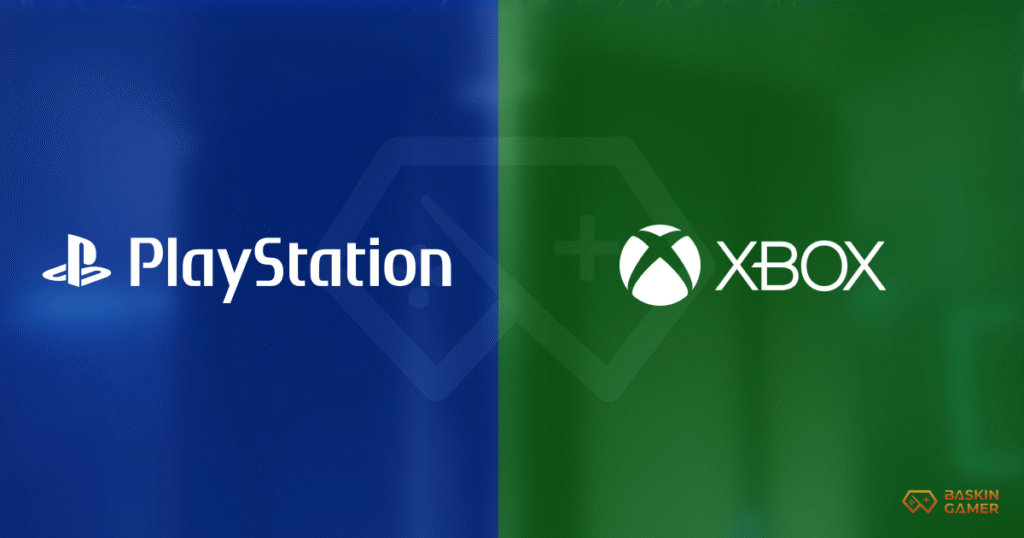 Next-gen Xbox mockup with floating holograms and ultra-modern design background