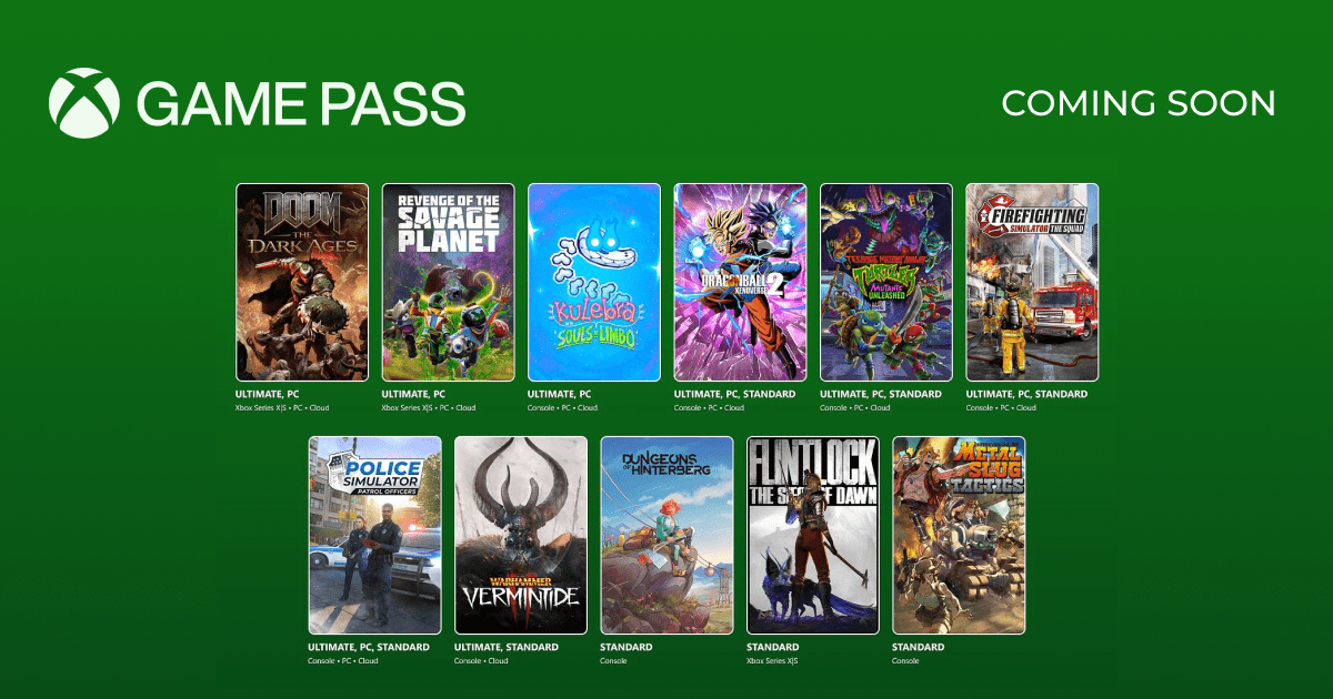 Xbox Game Pass May 2025: DOOM, Dredge & More Must-Play Games