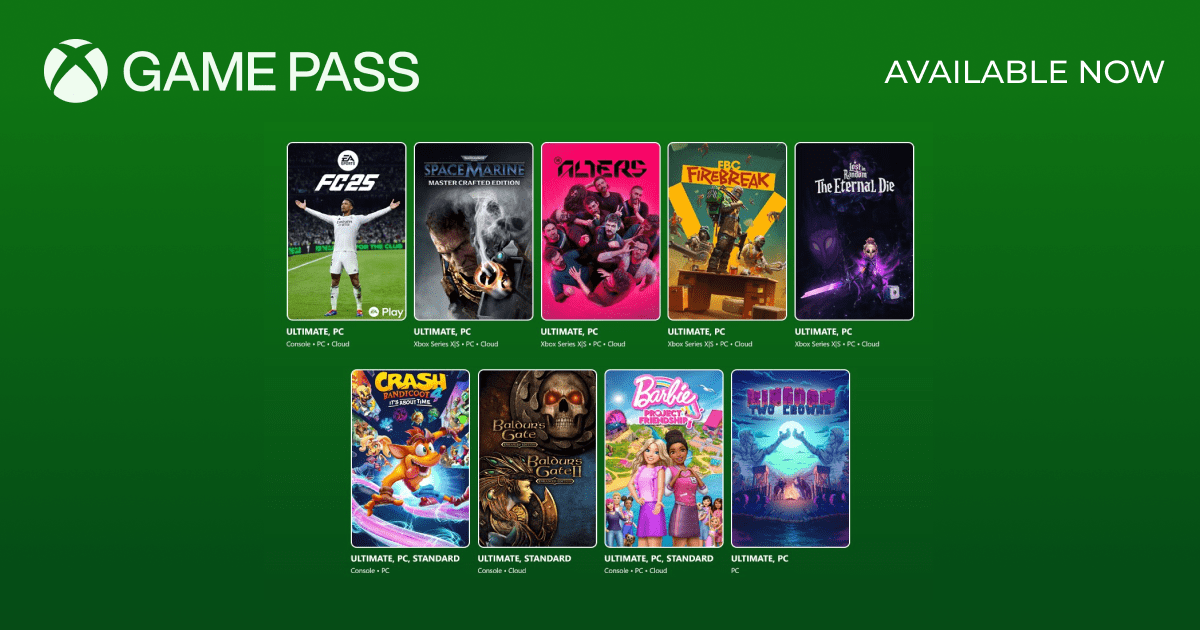 June 2025 Xbox Game Pass: Play Crash Bandicoot 4, EA Sports FC 25, Baldur’s Gate & More Top Hits Now