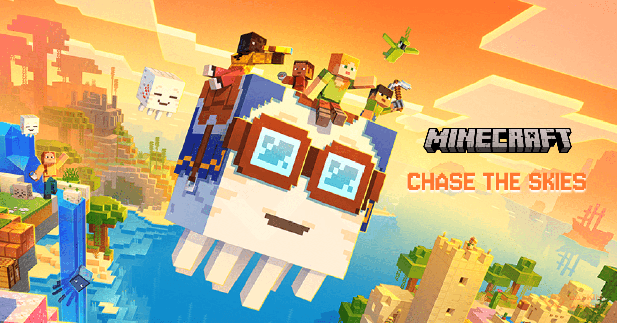 Minecraft’s “Chase the Skies” Update Lifts Off with Flying Companions, Stunning Visuals, and Exciting Community Goals