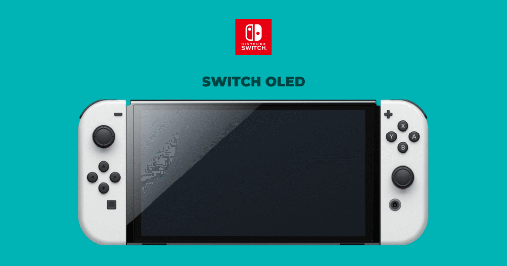 Nintendo Switch OLED vs. Switch Lite 2025_ Which Is the Best_- Inner Image - 1 Nintendo Switch OLED in tabletop mode showcasing vibrant screen brightness during Zelda gameplay