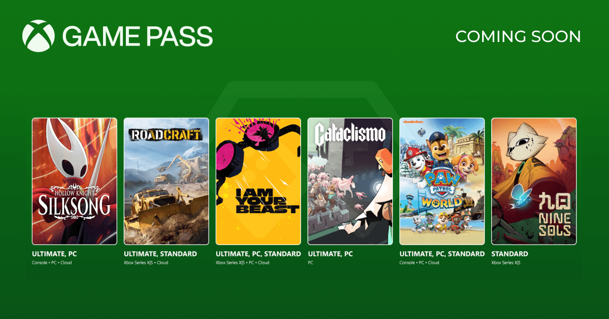 September’s Xbox Game Pass lineup is here with a bang, featuring Hollow Knight_ Silksong, RoadCraft, and more exciting day-one launches