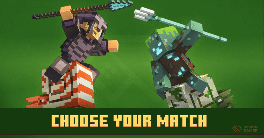 
Minecraft December Update_ The New Spear Weapon Changes Combat Forever - Choose Match - Baskingamer.com