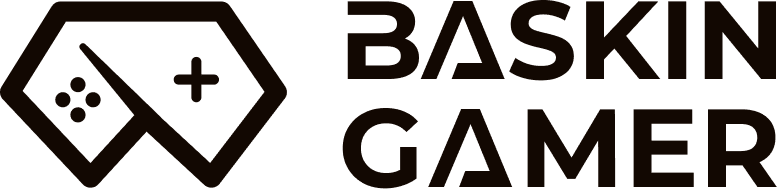 Baskingamer Logo Black. Baskingamer.com