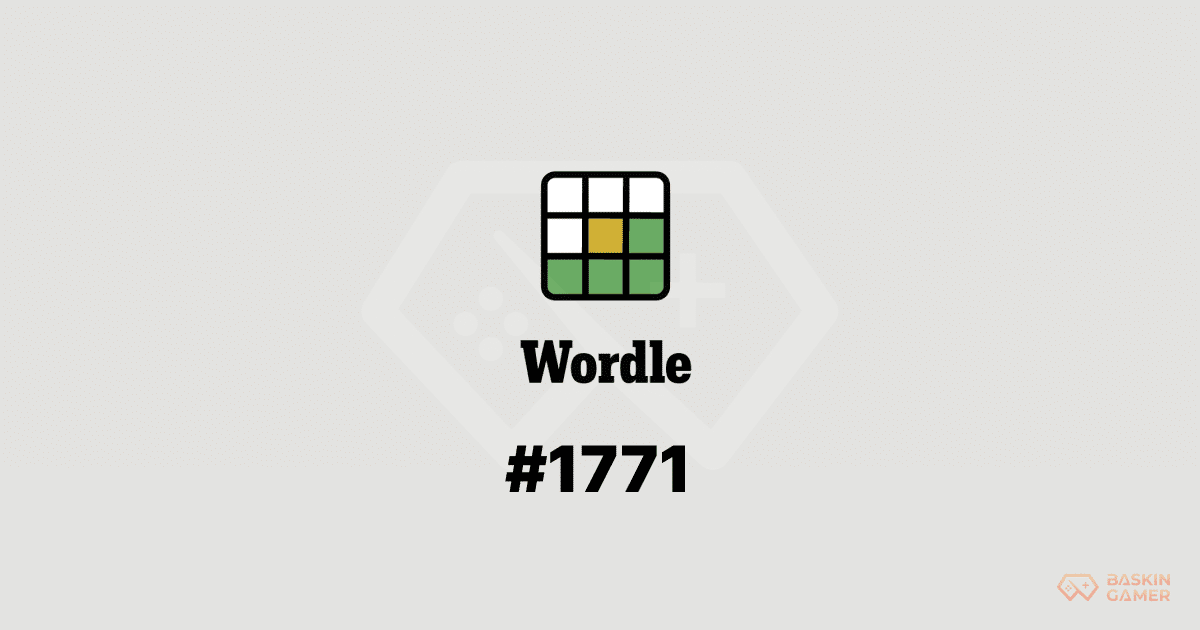 Wordle Today #1771 Hints and Answer for April 25, 2026_ A Tricky Plural Word - Baskingamer.com